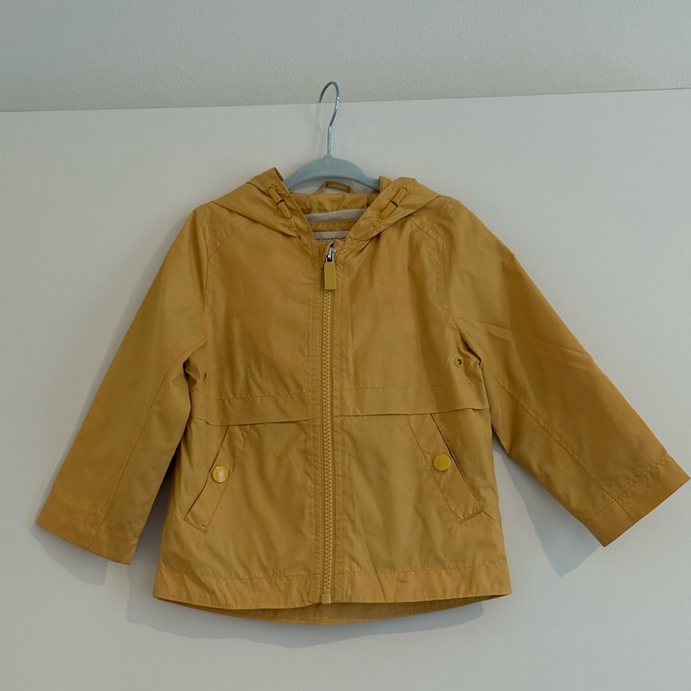 Kids Yellow Hooded Jacket